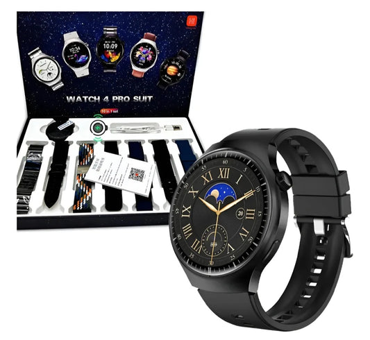 Reloj Smartwatch Inteligente Hombre 8 En 1 Watch 4 Pro