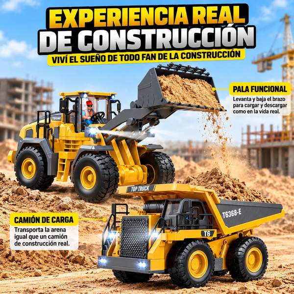 Bulldozer Control Remoto Premium Excavadora