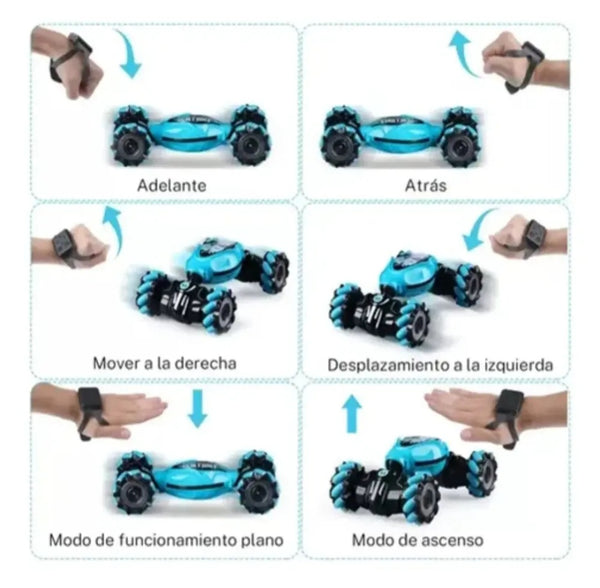 Auto Stunt Rc Doble Control para Niños