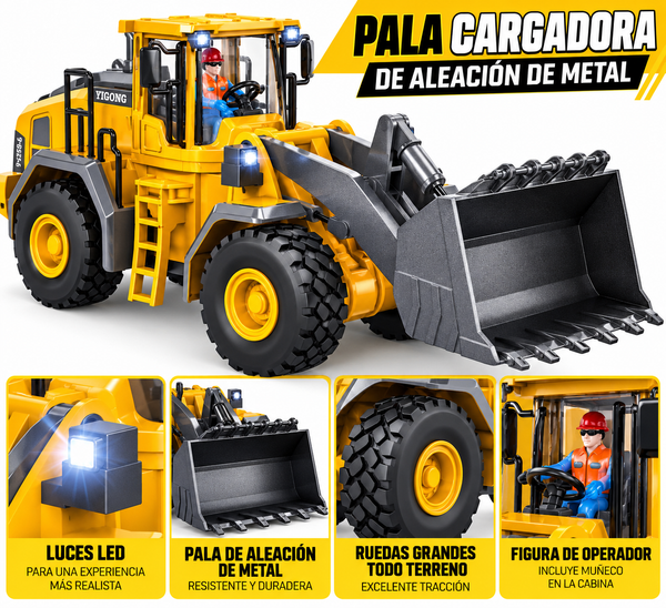 Bulldozer Control Remoto Premium Excavadora