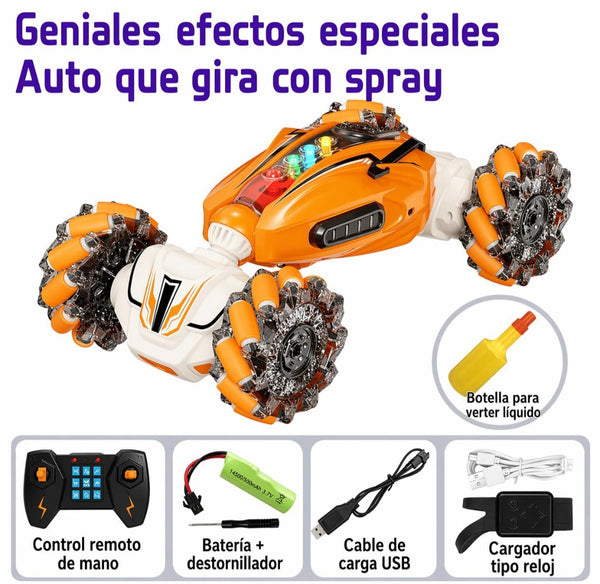 Auto acrobatico doble control niños