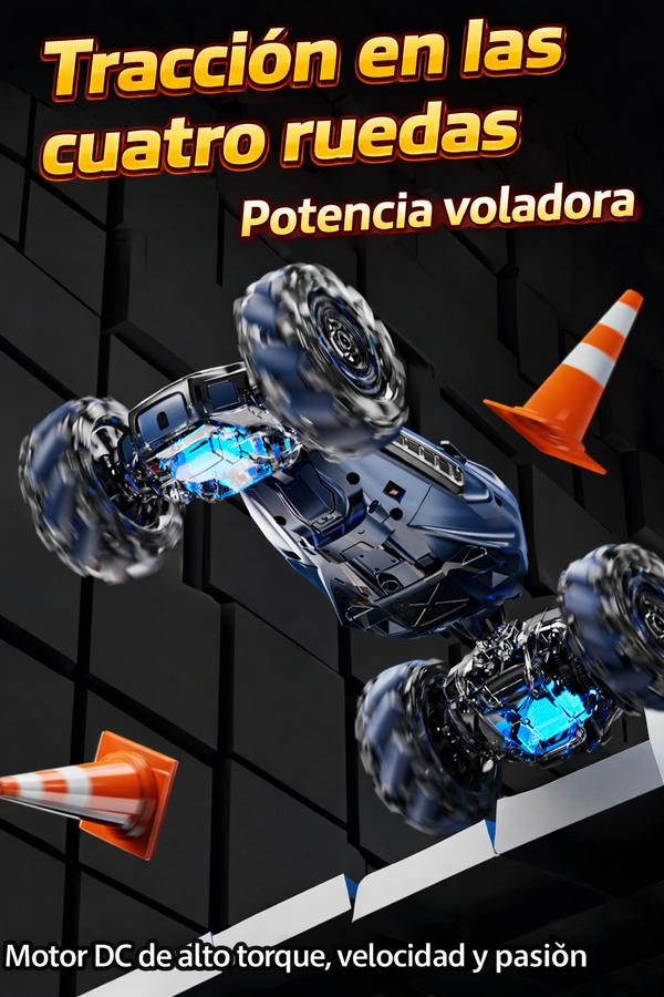 Auto acrobatico doble control niños