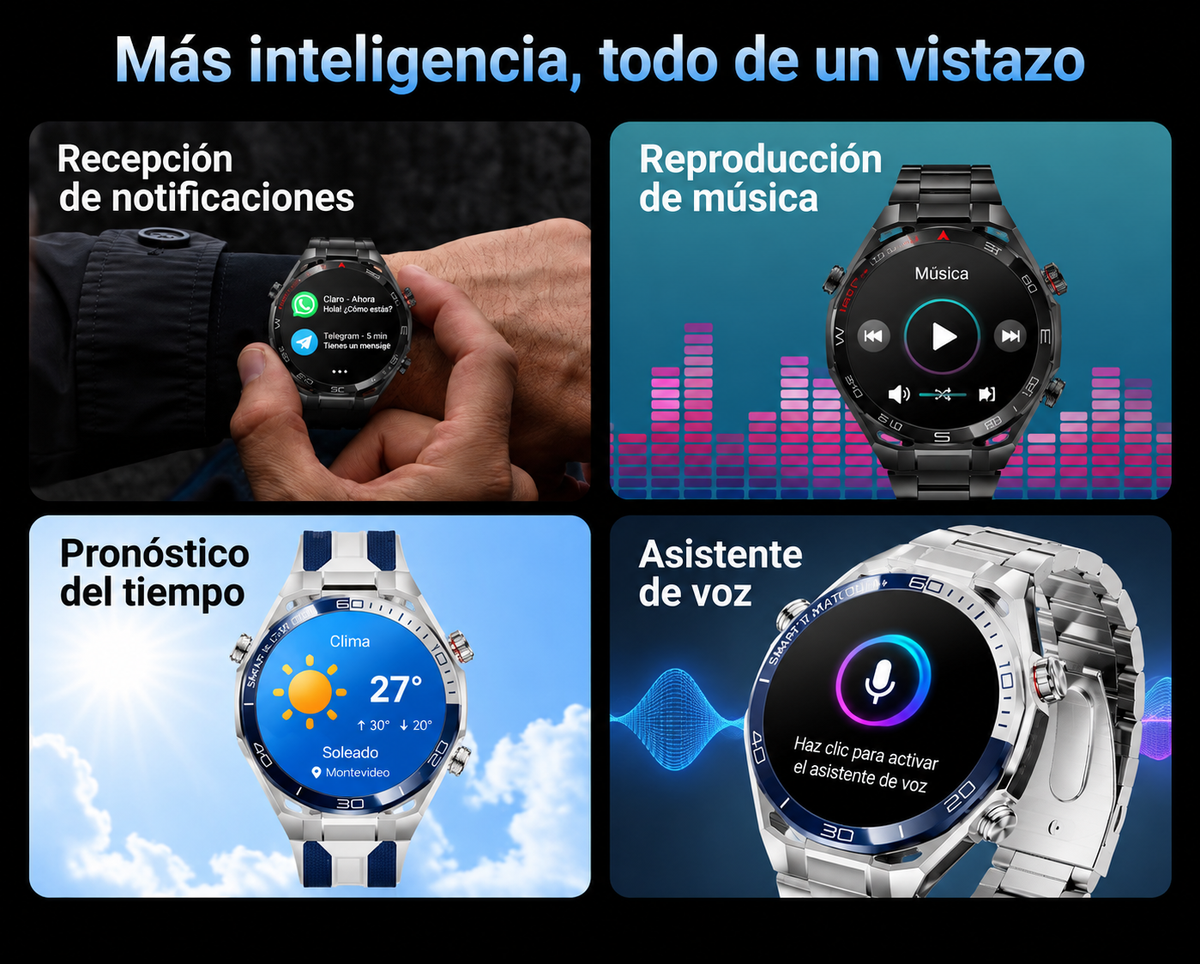 Smartwatch Hombre Deportivo Responde wpp