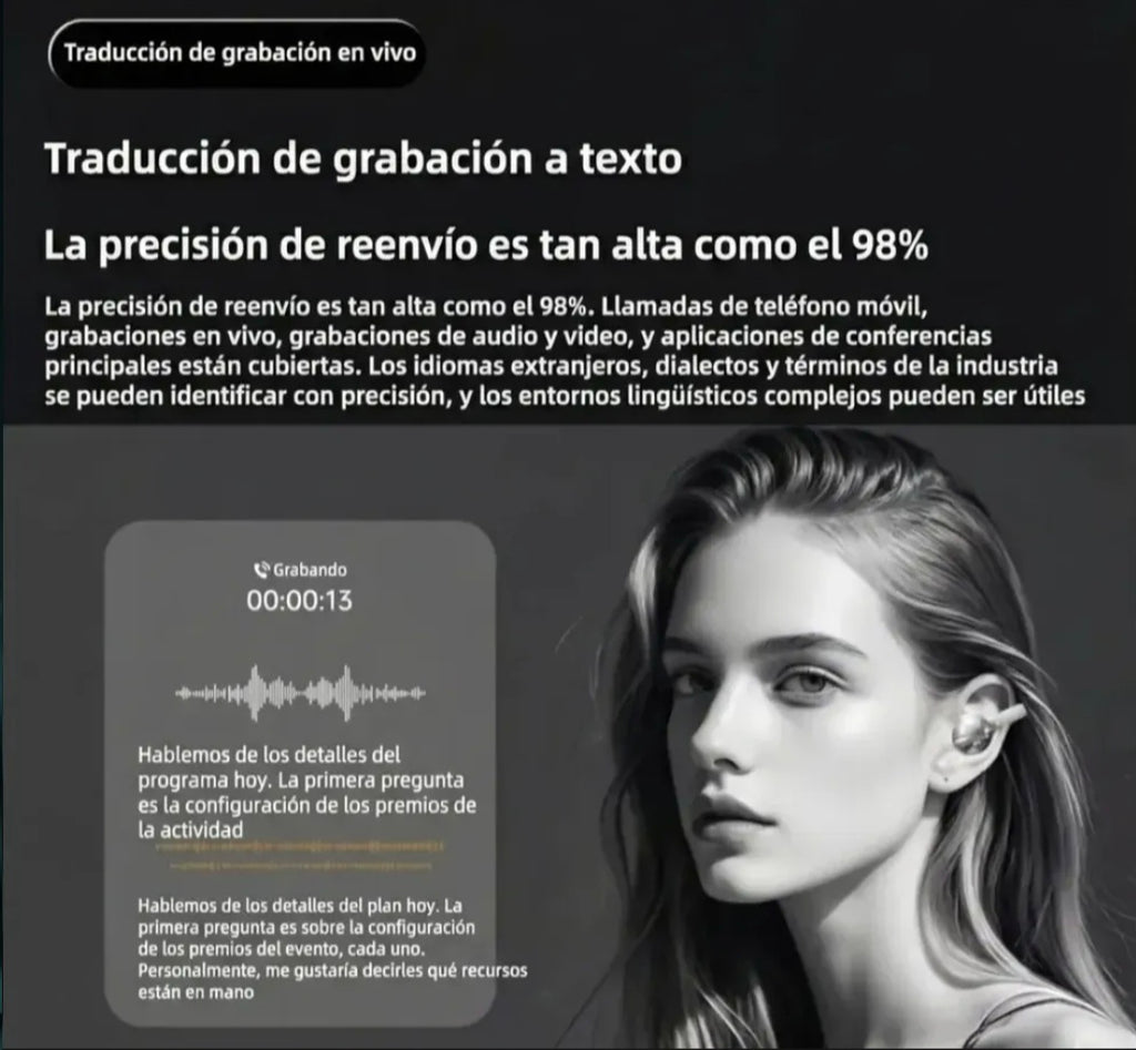 Auriculares G08 Traductor en tiempo real