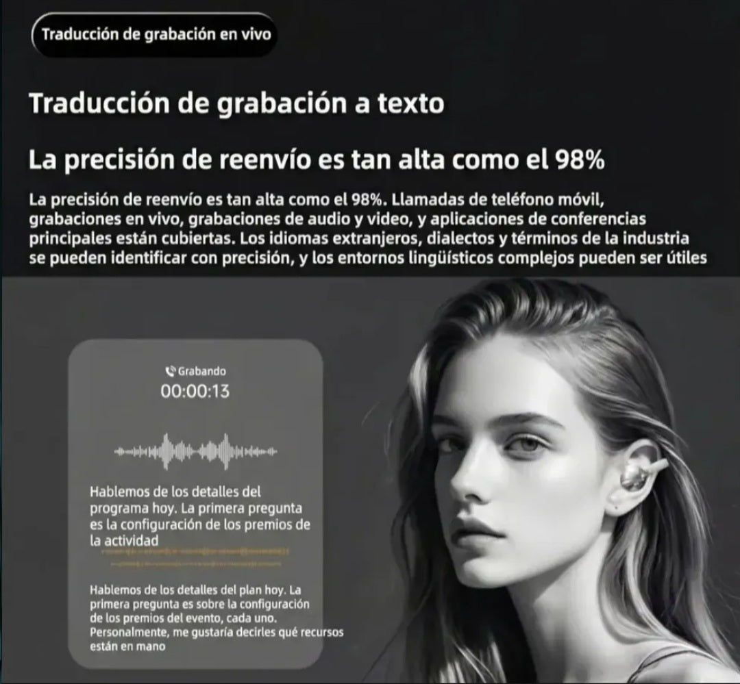 Auriculares G08 Traductor en tiempo real