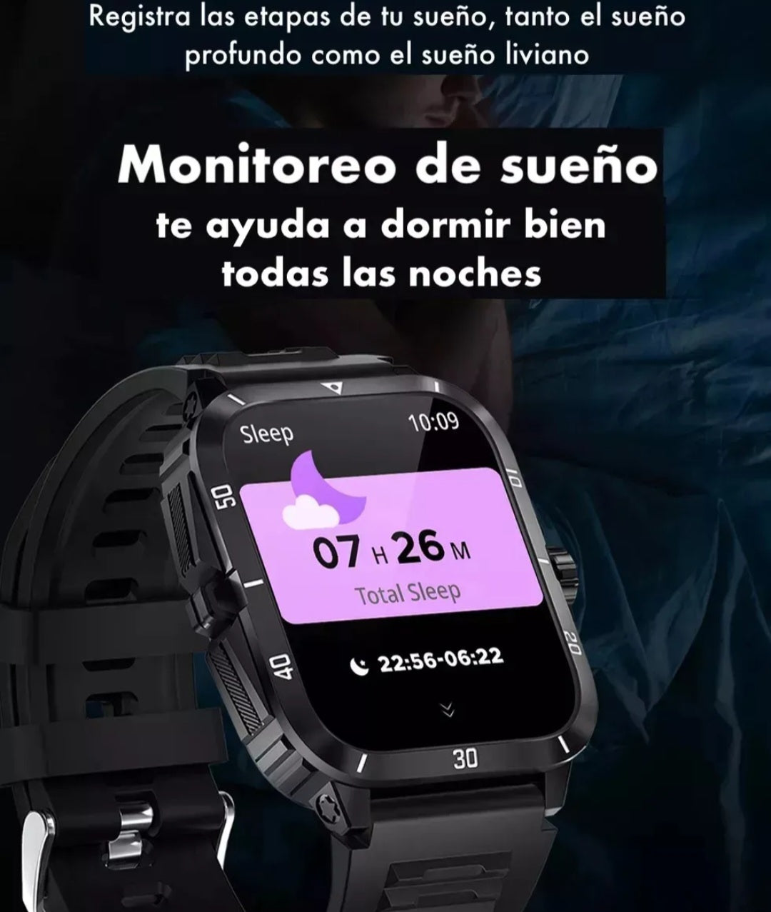 Smartwatch sumergible kt71 3atm