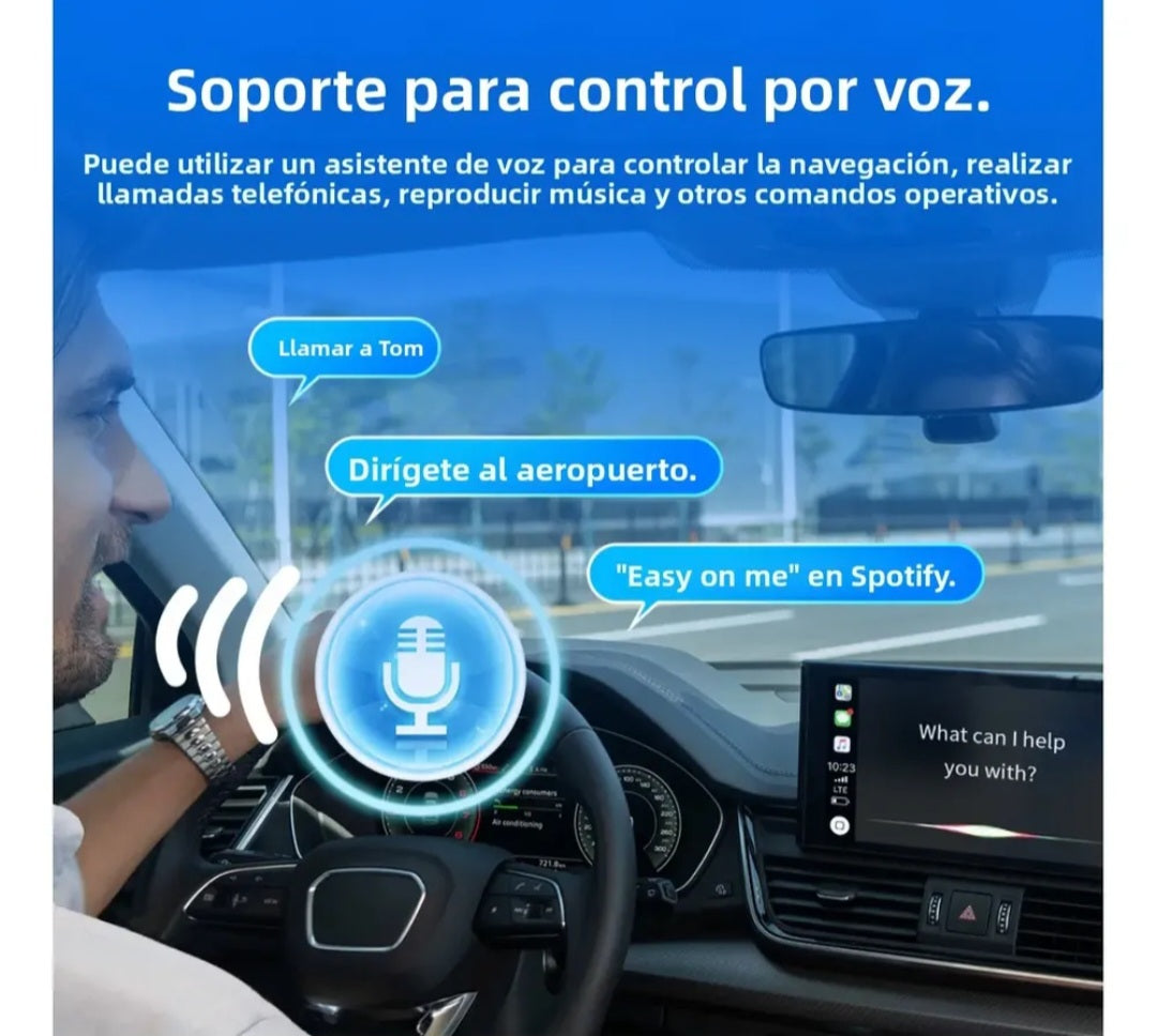 Adaptador Inalambrico Compatible Apple CarPlay Android Auto