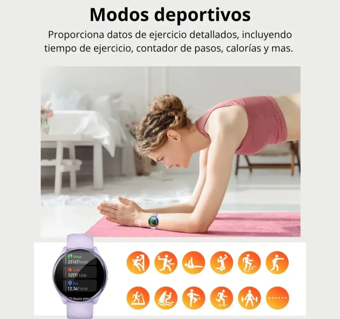 Reloj Smartwatch Inteligente Dama Premium
