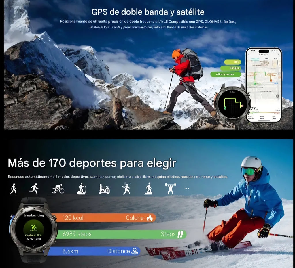 Smartwatch Dm56 5Atm Sumergible