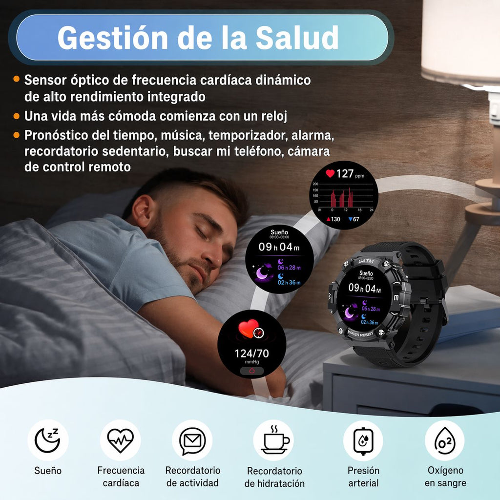 Smartwatch Deportivo con linterna