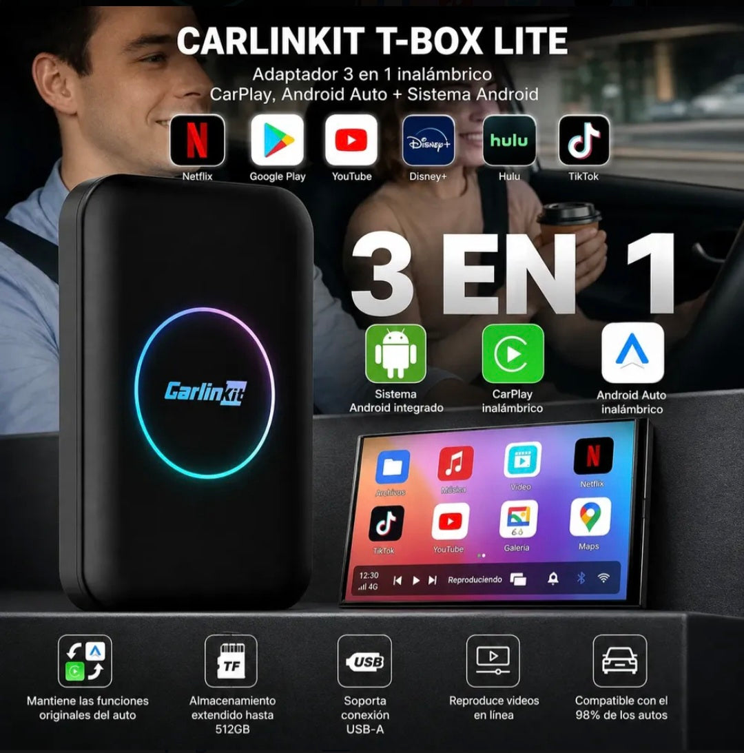 Carlinkit Adaptador Inalambrico 32gb