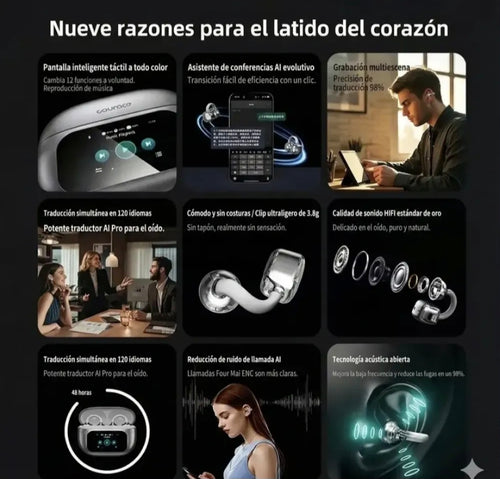 Auriculares G08 Traductor en tiempo real