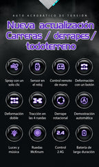 Auto acrobatico doble control niños