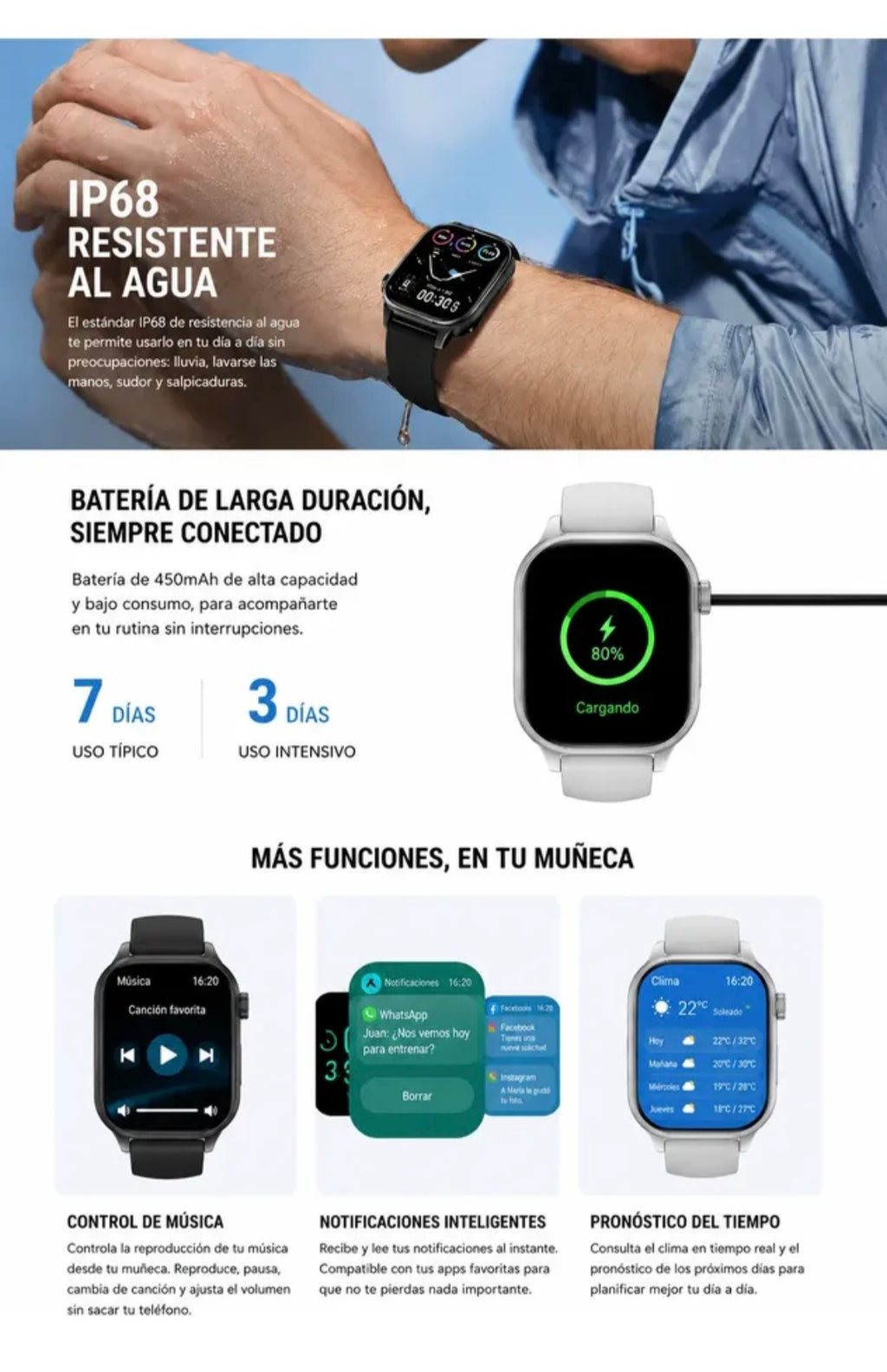 Smartwatch Gw13 Pro 3 Correas