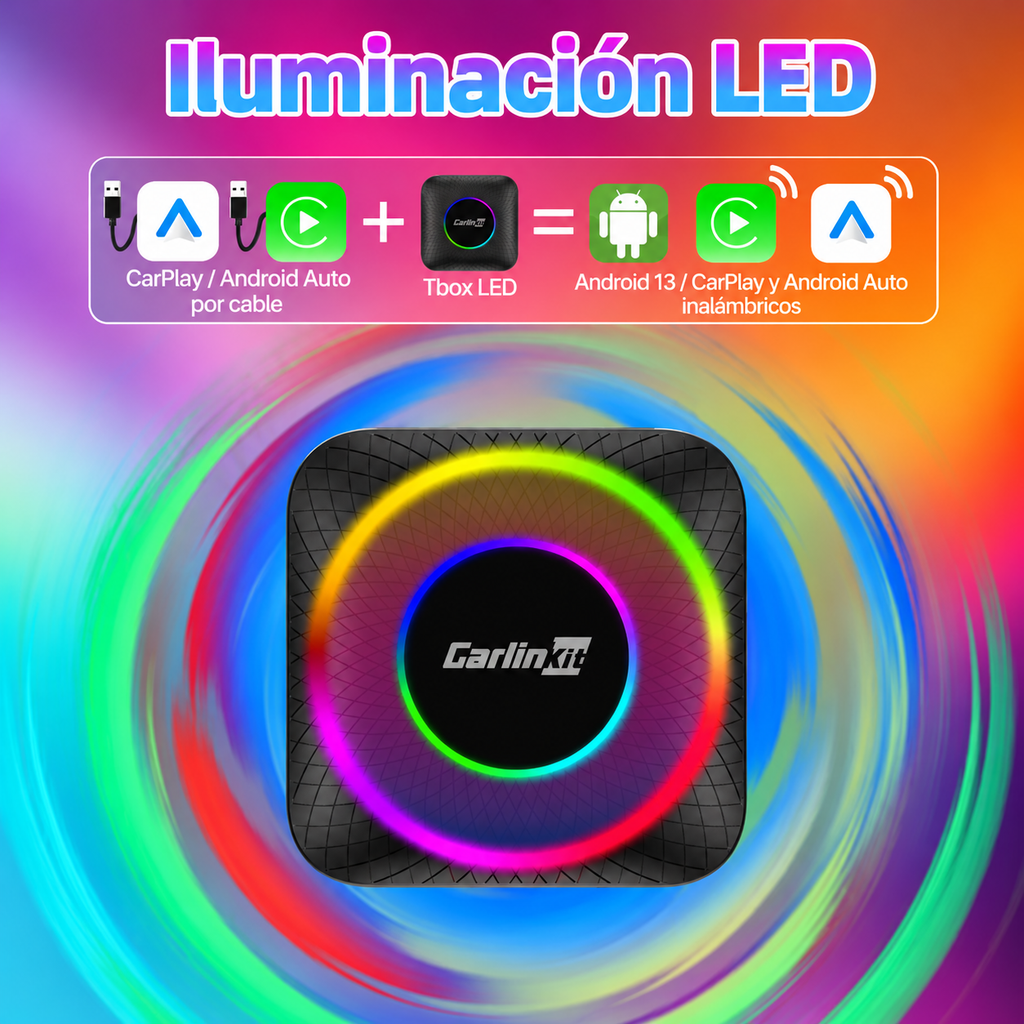 Adaptador Carlinkit Video Waze Netflix Premium 8gb 128gb