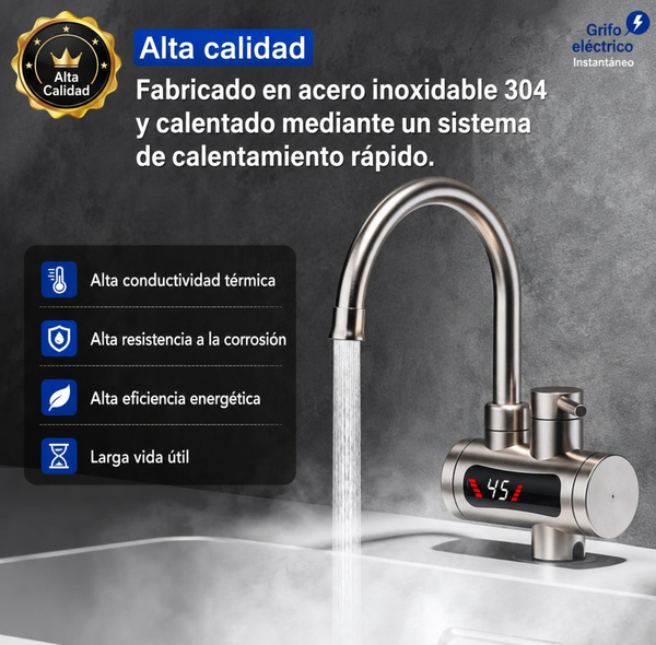Canilla Calentador De Agua instantaneo para pared