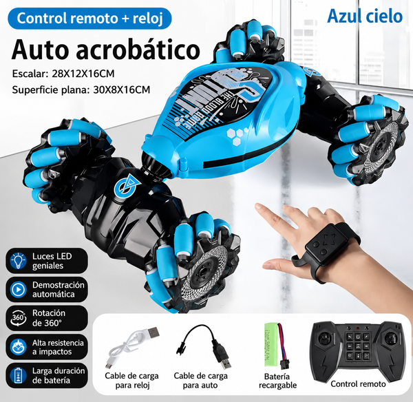 Auto Stunt Rc Doble Control para Niños