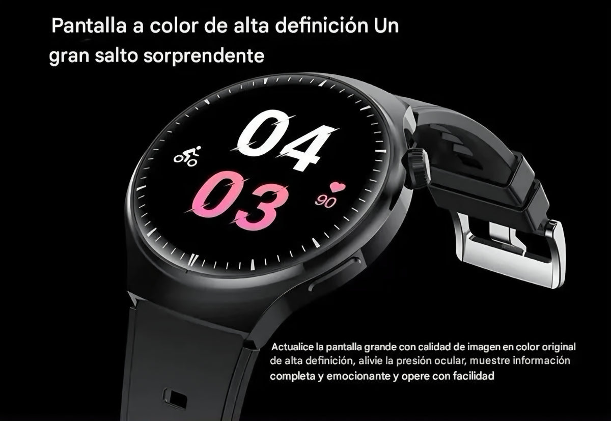 Reloj Smartwatch Inteligente Hombre 8 En 1 Watch 4 Pro