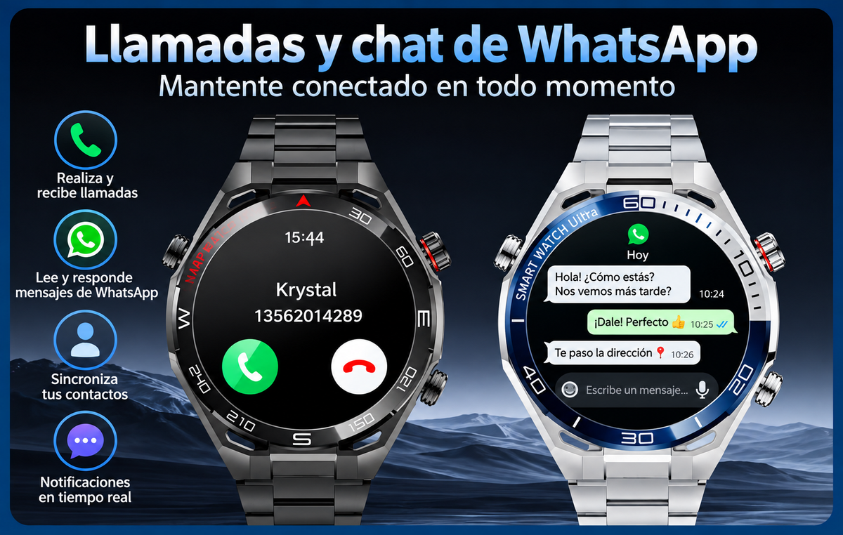 Smartwatch Hombre Deportivo Responde wpp
