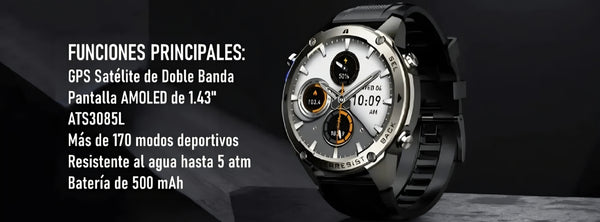 Smartwatch Dm56 5Atm Sumergible