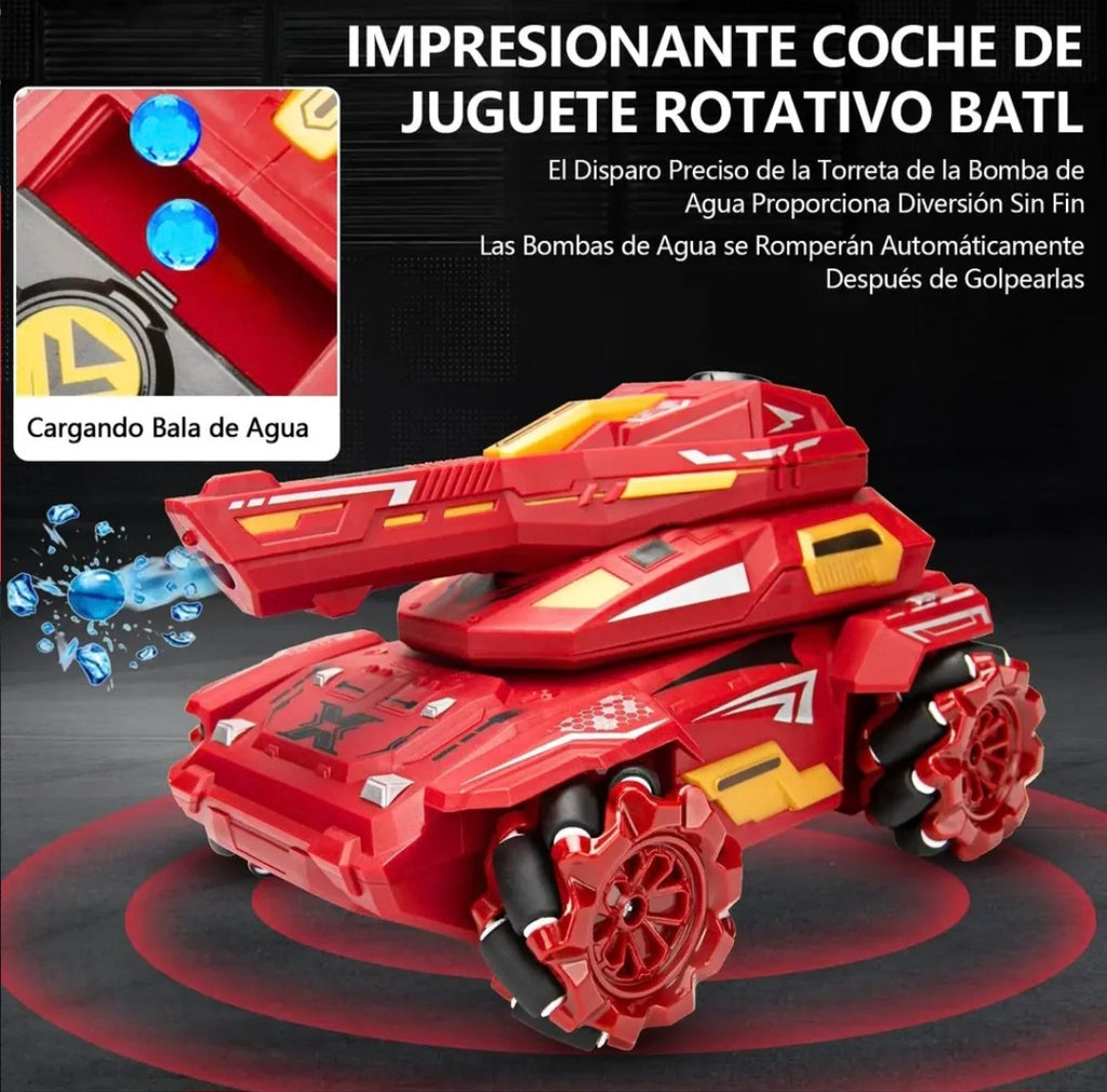 Tanque a control remoto dispara balines de agua