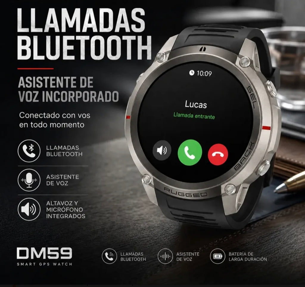 Smartwatch Dm59 Sumergible 5atm