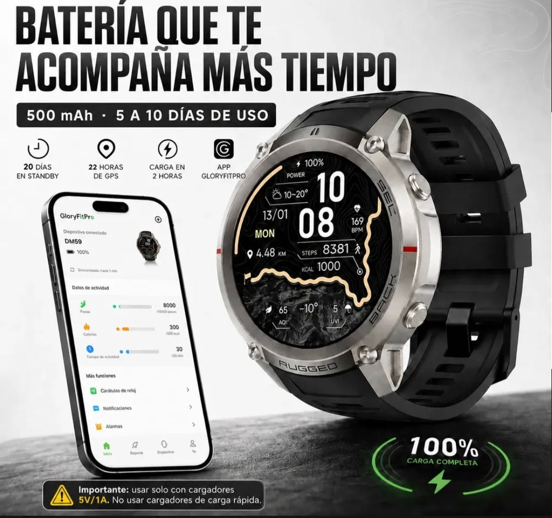Smartwatch Dm59 Sumergible 5atm