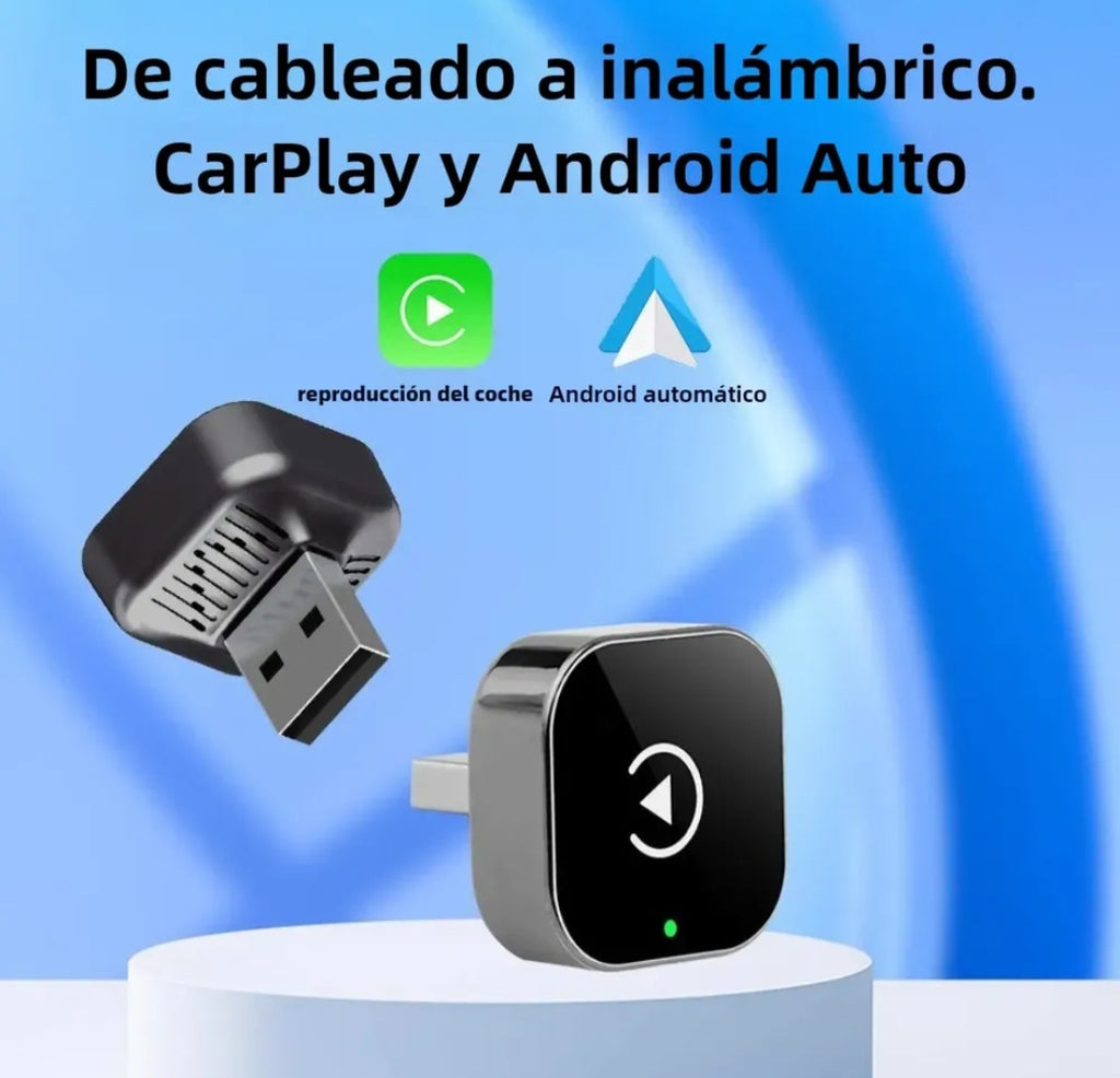 Adaptador Inalambrico Compatible Apple CarPlay Android Auto