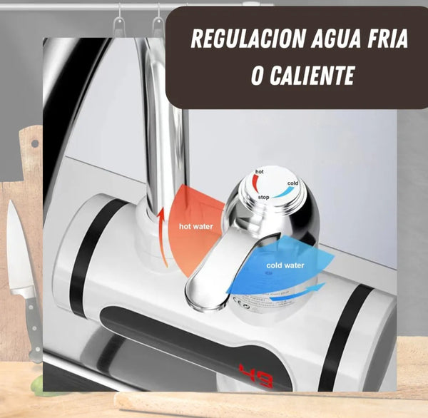 Calentador De Agua Instantáneo Eléctrico Grifo Pared Canilla