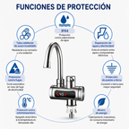 Canilla Calentador De Agua instantaneo para pared