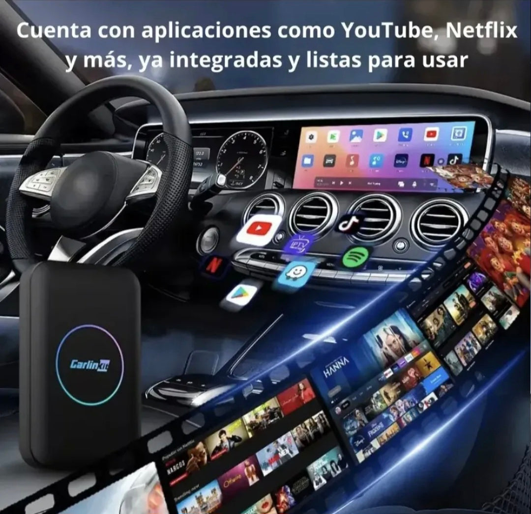 Adaptador Carlinkit Video YouTube Netflix 32gb 4Gb