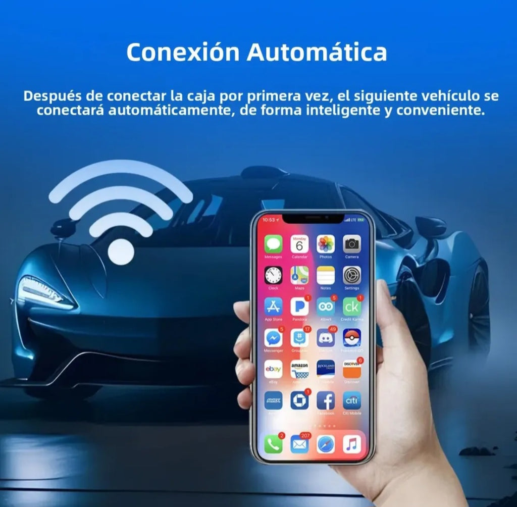 Adaptador Inalambrico Compatible Apple CarPlay Android Auto