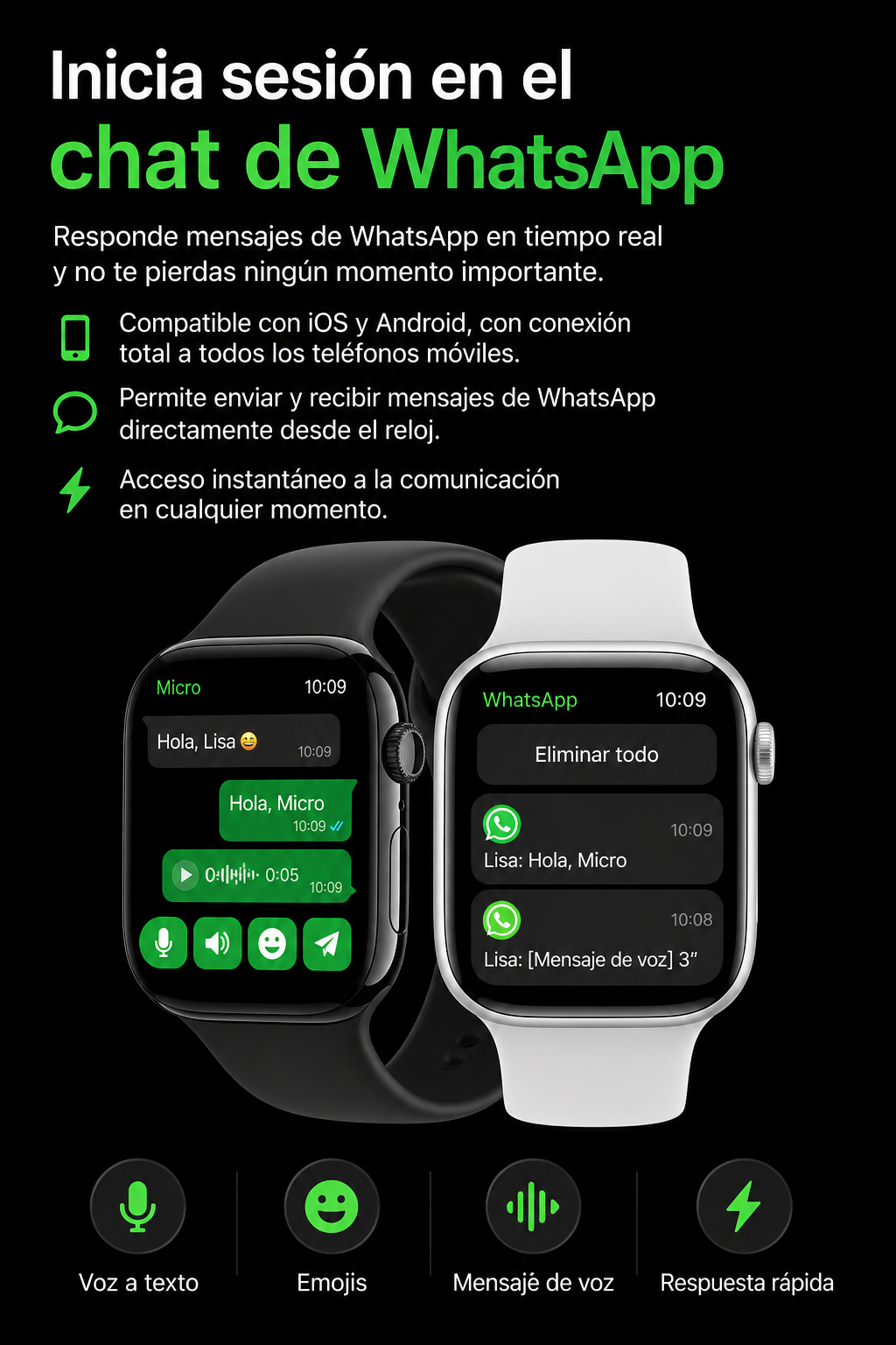 Smartwatch S11 Pro Responde wpp
