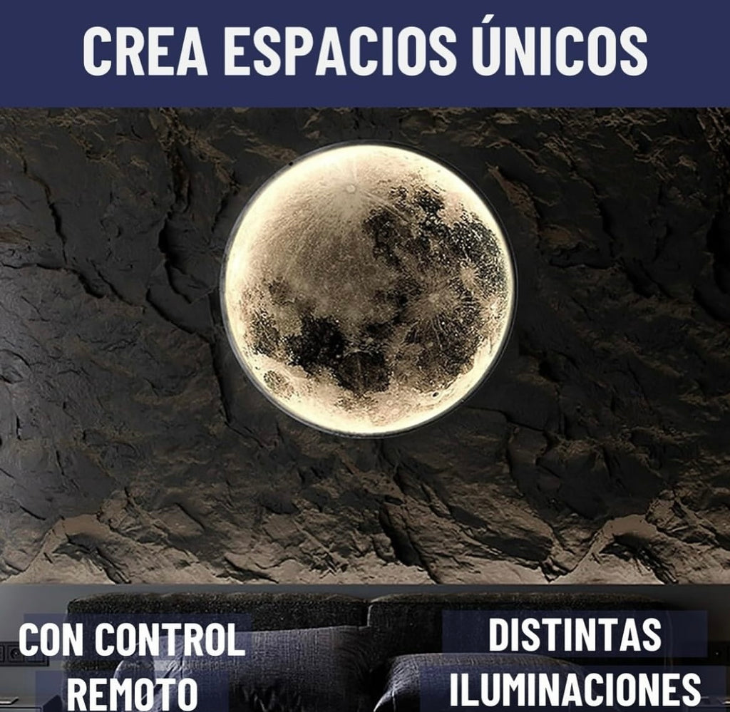 Lampara luz led decorativa luna tierra