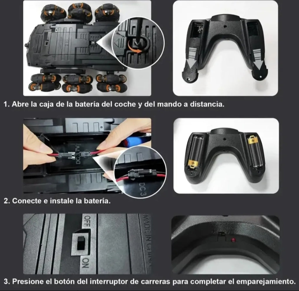 Auto Todo Terreno Control Remoto Acrobacias