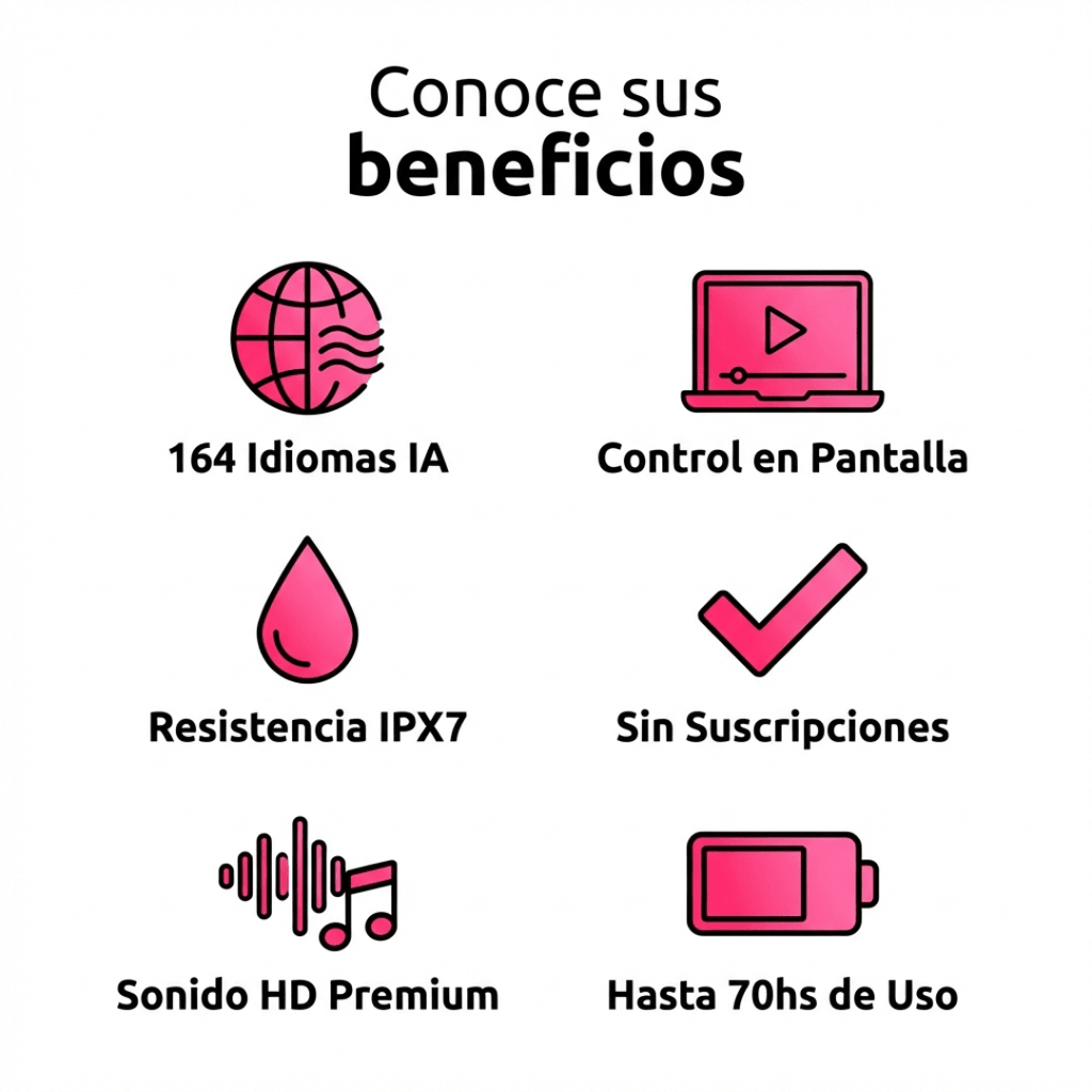 Auriculares G08 Traductor en tiempo real