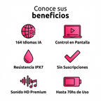 Auriculares G08 Traductor en tiempo real