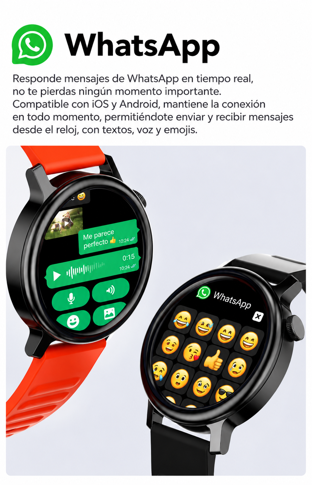 Smartwatch Ma35 Responde mensajes de wpp