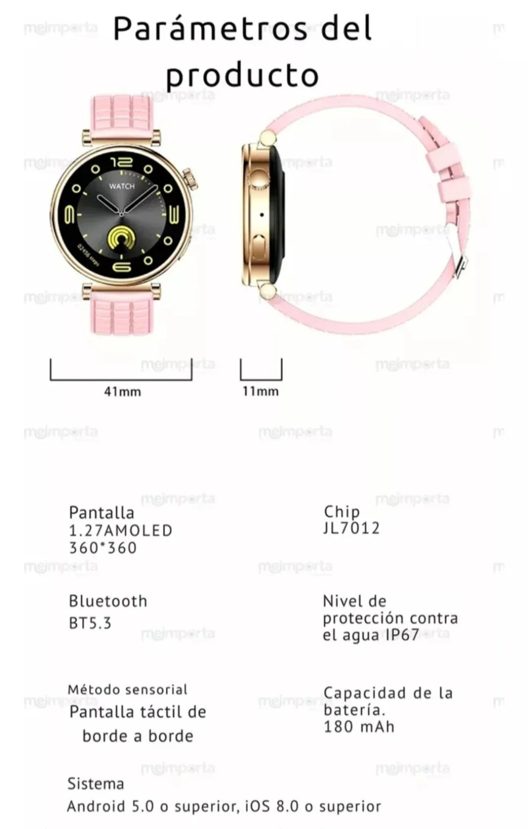Smartwatch De Titanio z01mini
