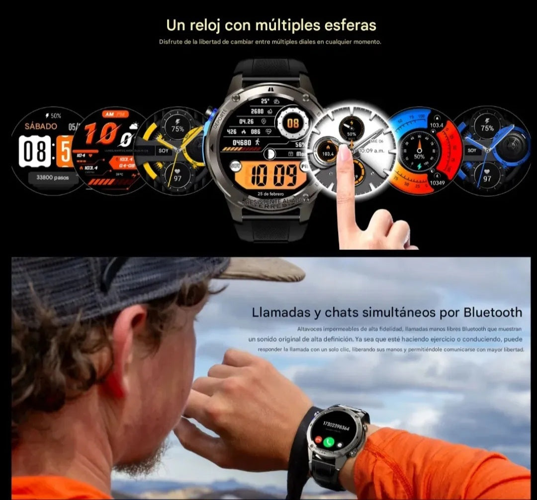 Smartwatch Dm56 5Atm Sumergible