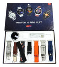 Reloj Smartwatch Inteligente Hombre 8 En 1 Watch 4 Pro