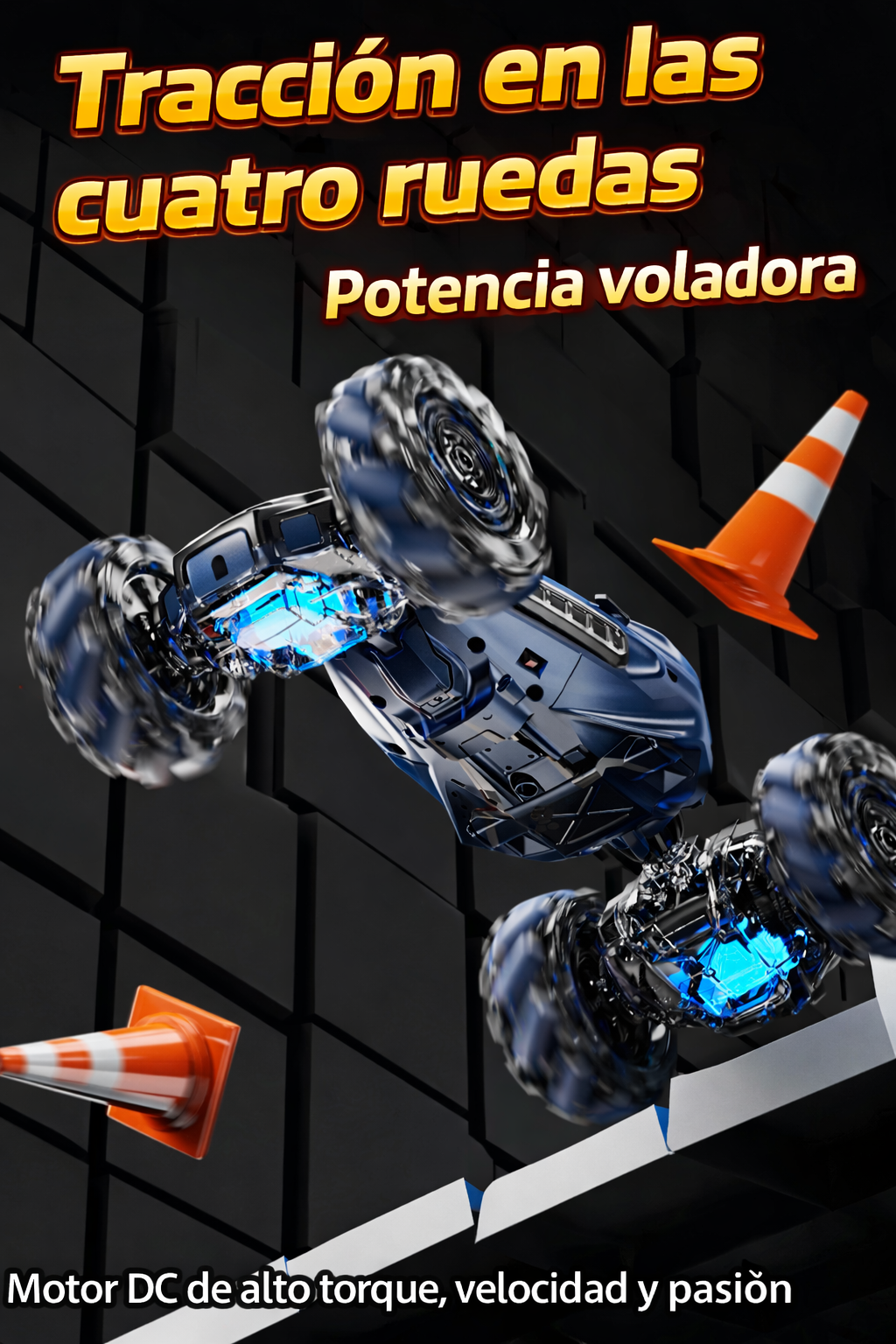 Auto acrobatico doble control niños