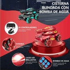 Tanque a control remoto dispara balines de agua