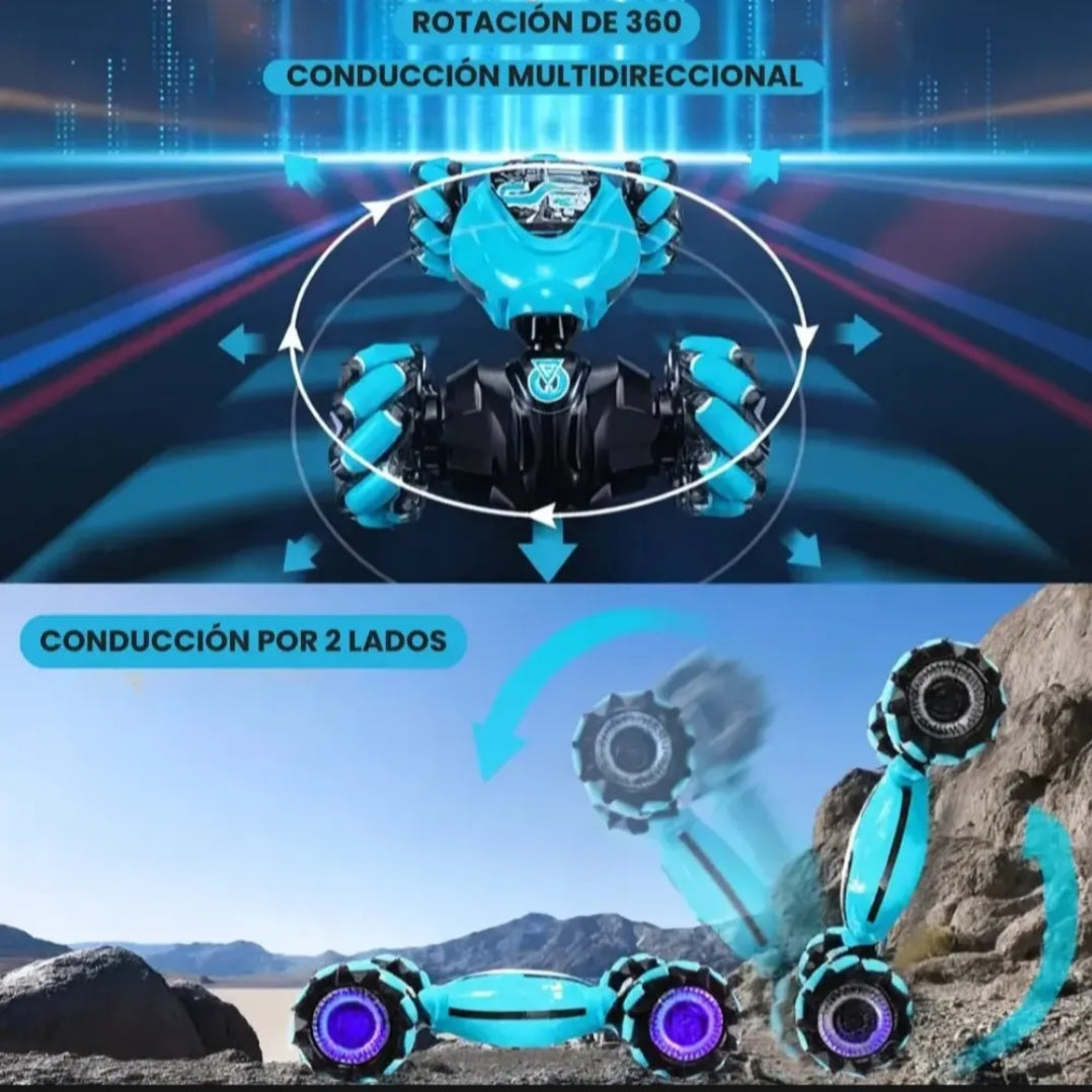 Auto Stunt Rc Doble Control para Niños