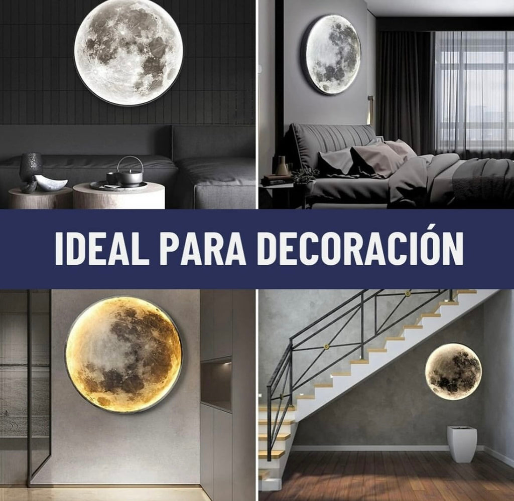 Lampara luz led decorativa luna tierra